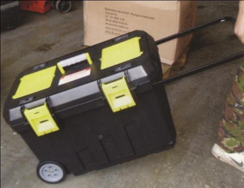 PLASTIC WHEELED BOX